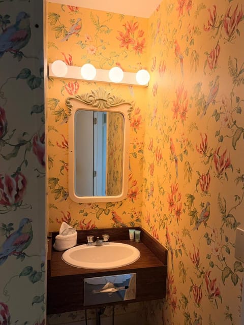 Historic Room, One Queen Bed Patio View | Bathroom | Shower, free toiletries, hair dryer, towels