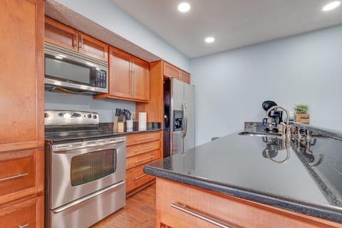 Open concept of the kitchen 