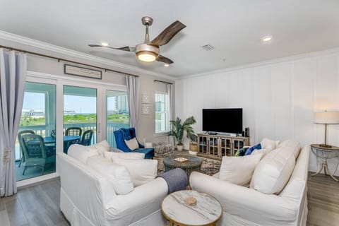 Room for the whole family to sit and enjoy movie night