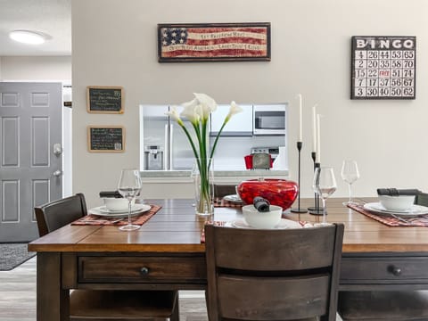 The entry on the left leads you straight into the kitchen.