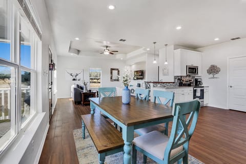 Dining table with seating for six guests