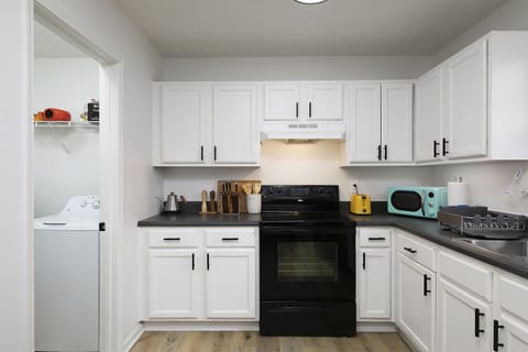 Our kitchen is equipped with a wide selection of kitchen appliances that will surely help you prepare hearty meals for your family.