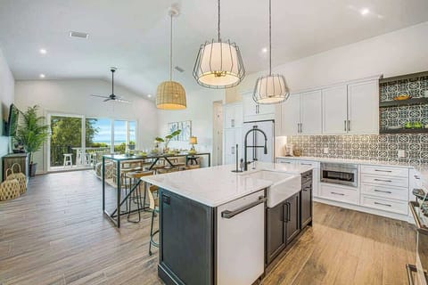 Kitchen and Living Rooms