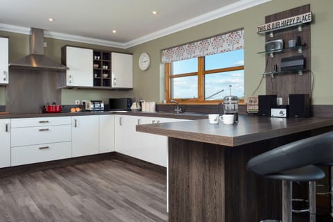 Enjoy cooking in the large modern kitchen