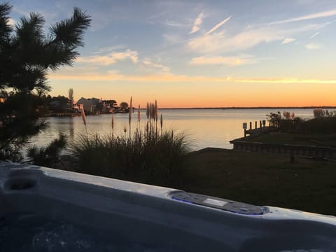 View from hot tub!