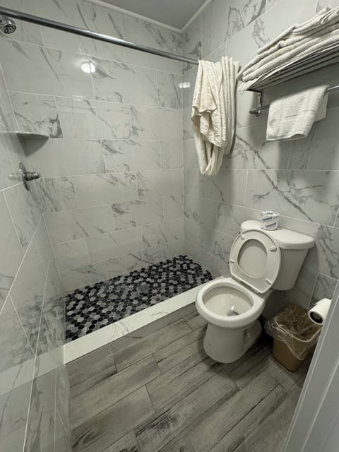 Towels, soap, toilet paper