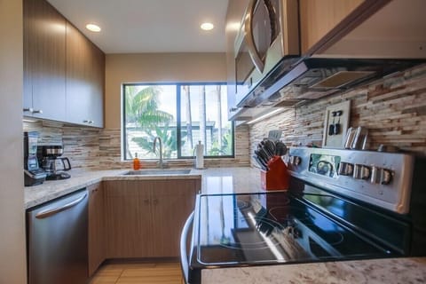 Upgraded appliances throughout and plenty of counter space.