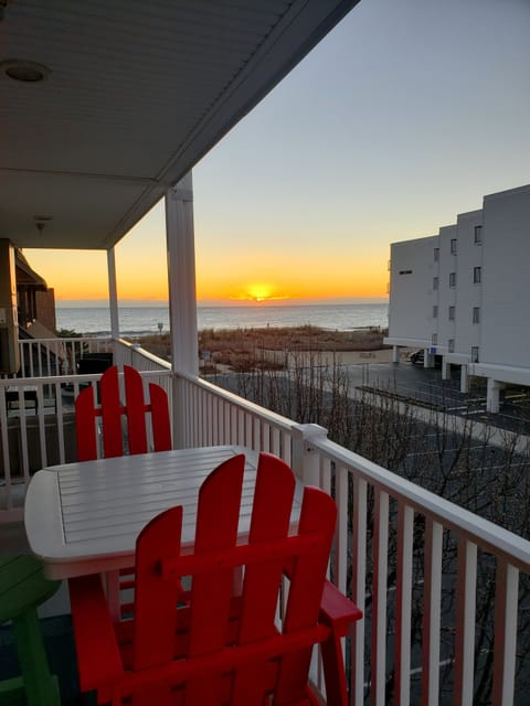 Sunrise from our balcony 