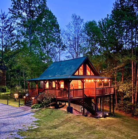 Enchanting Twilight Time at Mountain Lake