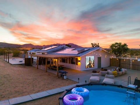Enjoy a movie night outdoors.
