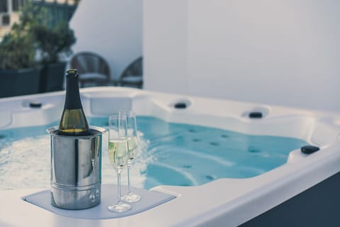 Suite, Terrace (Jacuzzi) | Premium bedding, minibar, in-room safe, soundproofing