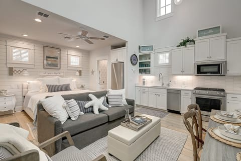 1st Floor, Kitchen, Living, and King Bedroom Area