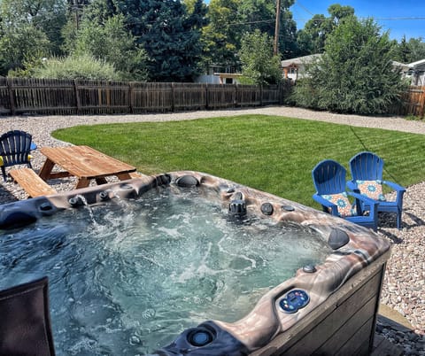 Relax in the hot tub after a day of adventure

