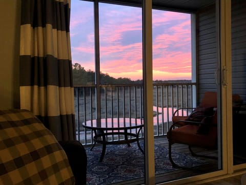 Our beautiful back view at sunset!