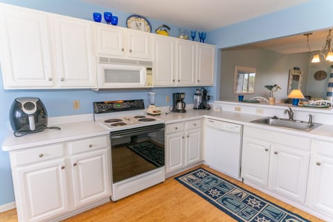 fully-stocked kitchen