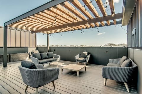 Rooftop of home 2 has tons of space and plenty of seating