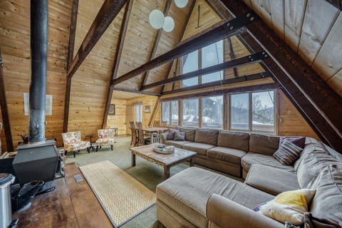 Lots of room to cozy up by the fire