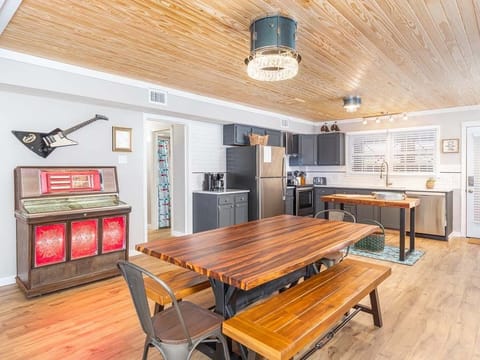 First Floor Dining Area + Kitchen