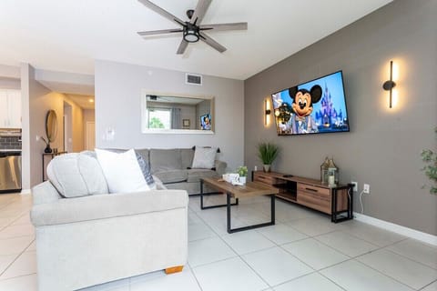 Open living space that seamlessly connects the beautiful kitchen and dining area, offering a perfect blend of comfort and style. You could enjoy a Smart TV and feel just like home!