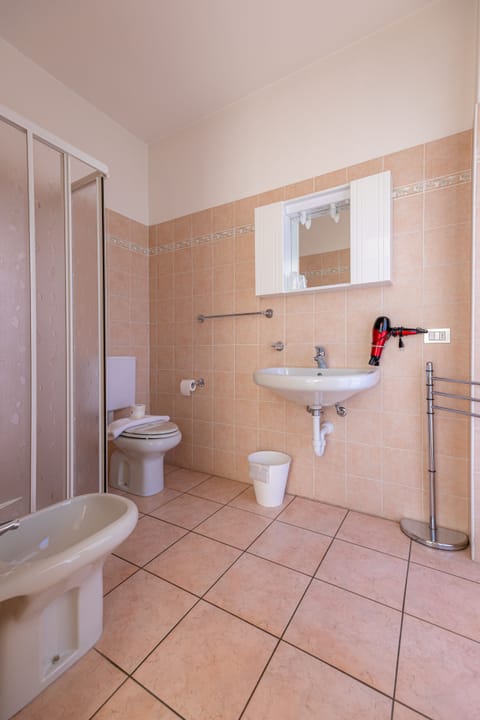 Towels, soap, shampoo, toilet paper