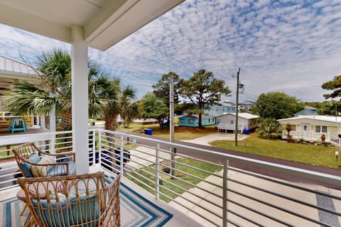Relax on the deck and watch the sunset with a cocktail
