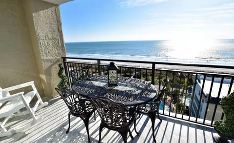 Spectacular views from the balcony. Can you see the Dolphins? 