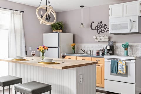 2nd fully stocked and equipped kitchen located in the attached apartment