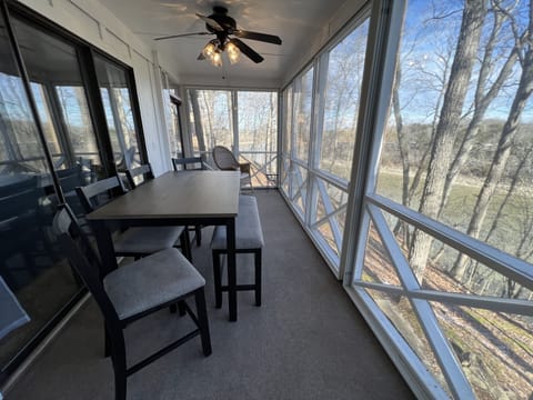 Porch With Dinning Area & Great View