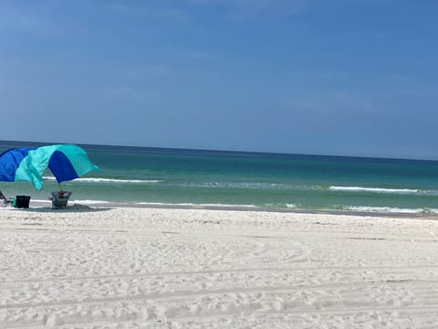 Emerald waters and white beach sand!  Another day in paradise.