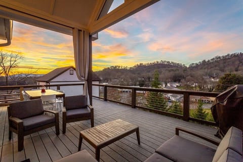 View of city from back deck
