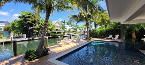 Pirates Cove Pool Picture with Canal View