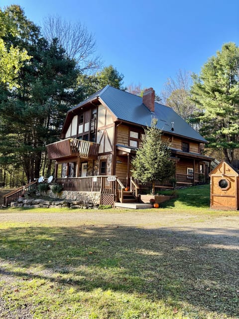 Our largest rental home on site. New metal roof & fresh deck. New paint to come!