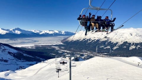Aleyska ski resort, a short walk away.