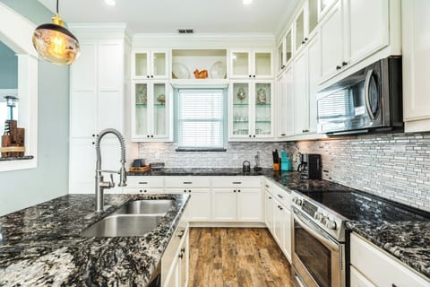 Fully equipped kitchen is perfect for making homecooked meals