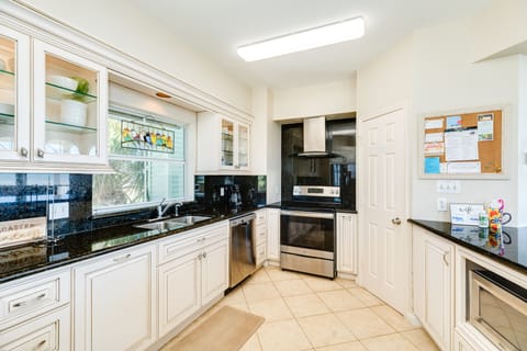 Prepare homecooked meals in the fully equipped kitchen