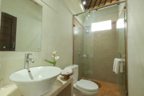 Deluxe Double or Twin Room, Garden View | Bathroom | Combined shower/tub, deep soaking tub, free toiletries, hair dryer