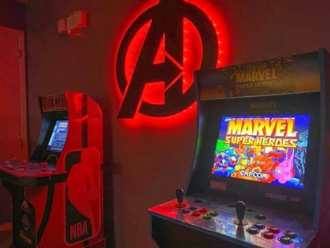 Our Avengers Themed Game Room has something for every member of the family!