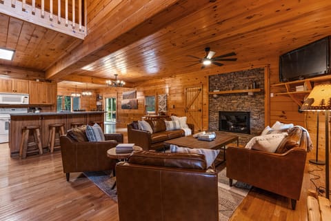 Cabin Feel with Modern Decor