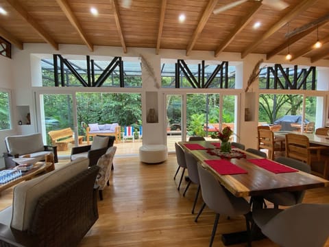 Dining and living room salon.