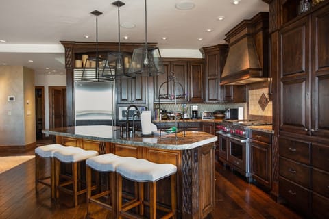 Furniture, Room, Indoors, Hardwood, Kitchen Island