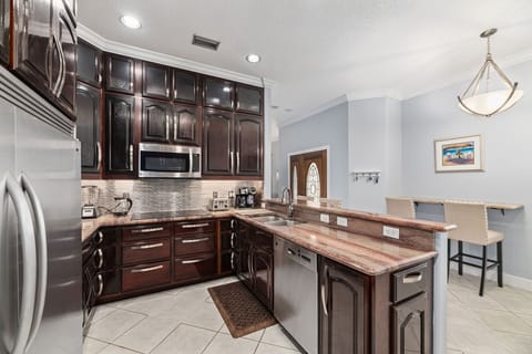 Fully stocked kitchen