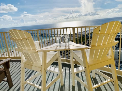 Relax and enjoy the amazing views from your private balcony. 🏝