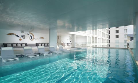 Indoor pool, outdoor pool
