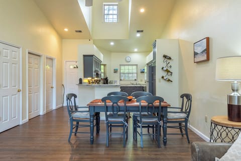High ceilings, updated kitchen, and spacious dining area in this beautiful condo.