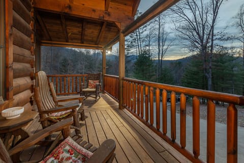 Mountain views from front porch