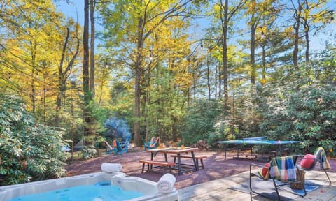 Enjoy total privacy just steps from Lake Harmony!