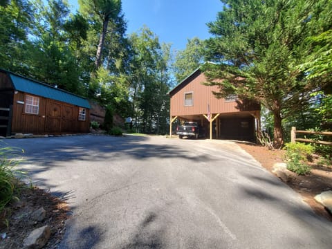 Plenty of parking in the back