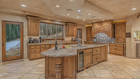 Spectacular gourmet kitchen on main level