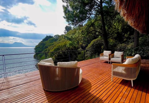 Relax, breathe & take in the view from our brand new deck overlooking the lake