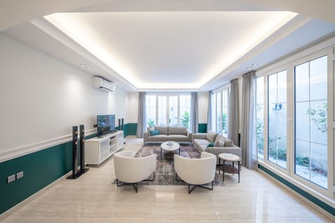 Apartment, 2 Bedrooms | Living area | 42-inch LCD TV with digital channels, TV